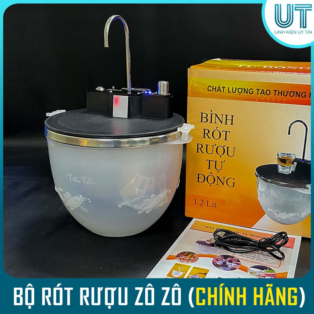 Máy Rót Rượu Tự Động ZoZo - Bình Rót Rượu Cảm Ứng Tự Động Thông Minh