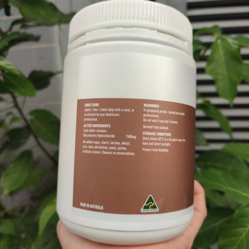 VIÊN UỐNG BỔ XƯƠNG KHỚP HEALTHY CARE GLUCOSAMINE HCL 1500MG 400 VIÊN