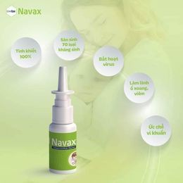 LiveSpo Navax-Nước muối sinh lý chứa bào tử lợi khuẩn, vệ sinh và phòng ngừa giảm nguy cơ viêm nhiễm tai mũi họng 4 ống