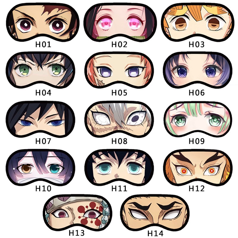 [Hàng mới về] Miếng bịt mắt ngủ dịu nhẹ họa tiết nhân vật anime độc đáo chất lượng cao