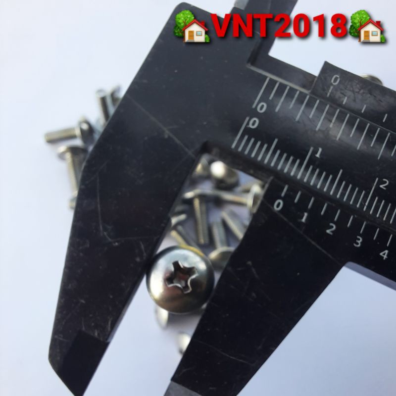 Bulông dù M4 inox 304 đầu vít