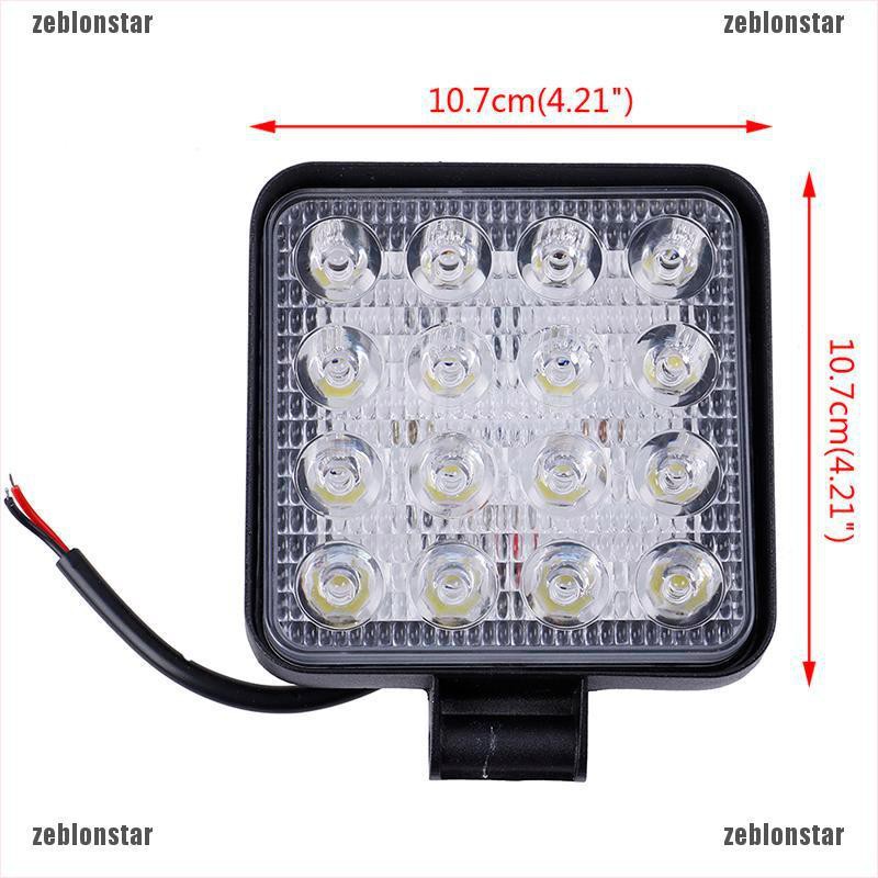 ❤Bóng Đèn LED Hình Vuông 4 &quot;W 48W 12V 24V Dành Cho Xe Tải