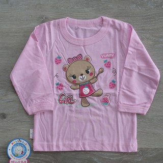 [Nhiều màu] AL0480 Áo dài tay cotton Hello B&B - Hello BB