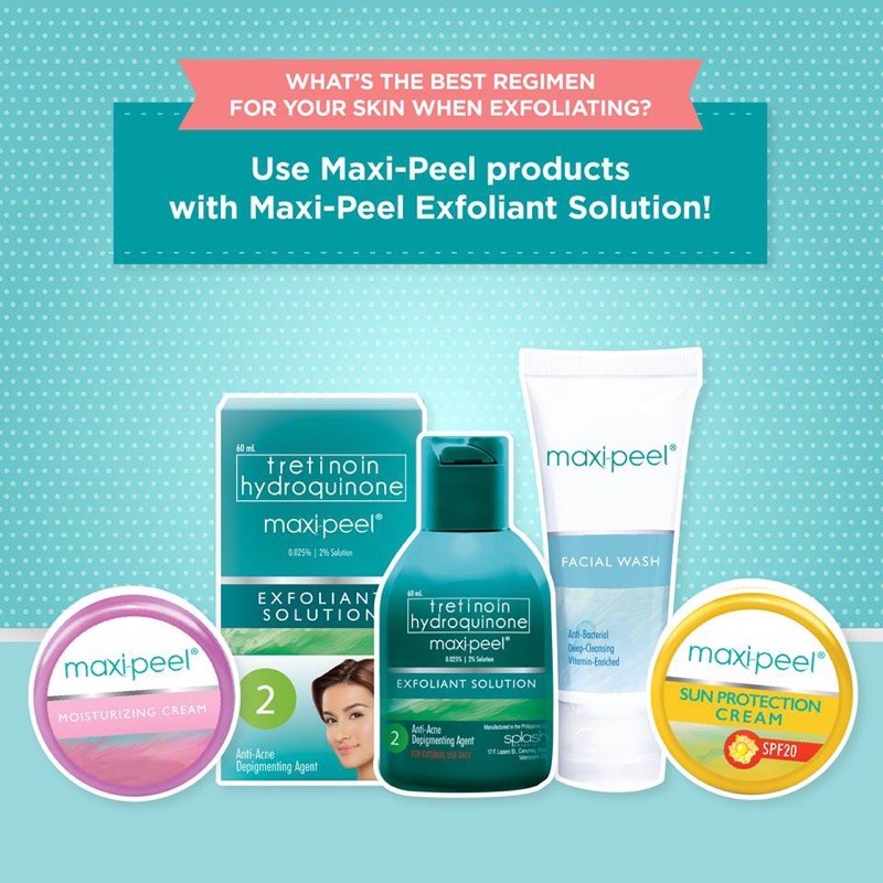 <+Gift> Serum Tretinoin Hydroquione MAXIPEEL hỗ trợ giảm mụn, giảm thâm, sáng da hiệu quả (Maxi peel Exfoliant Solution) | BigBuy360 - bigbuy360.vn