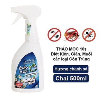 Bình xịt diệt muỗi kiến gián mối sinh học thảo mộc 10s chai 500ml