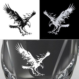 Decal hình Đại Bàng dán xe (Đen)