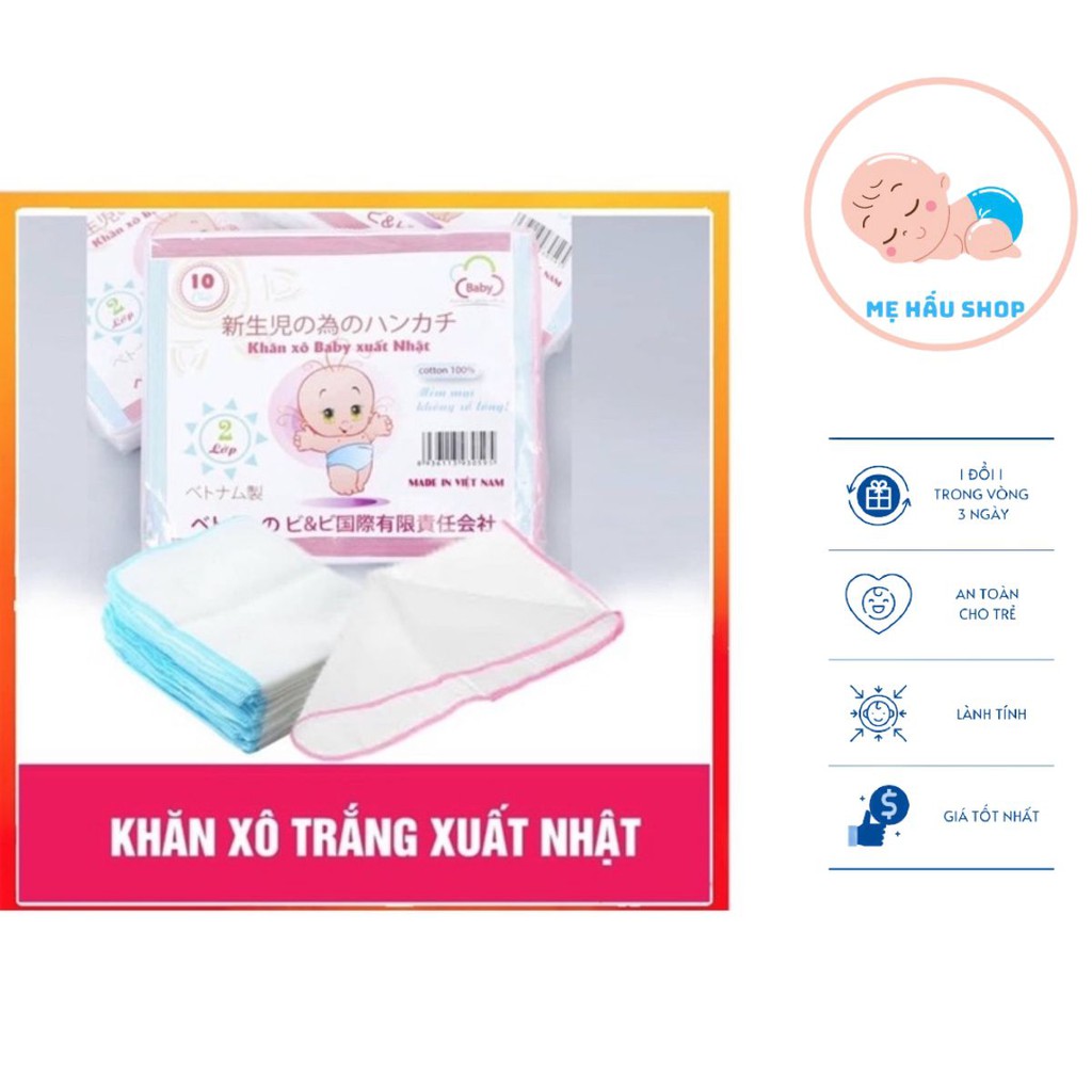 [ HÀNG XUẤT NHẬT ] Khăn xô sữa 2 lớp