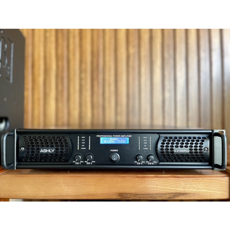 Đẩy 4 kênh ASHLY A-41300Plus Chính Hãng New 2022-64 sò sanken.Tặng dây giắc