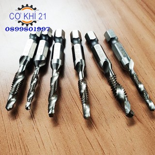 Mũi Khoan Taro HSS Tạo Ren Cao Cấp(6 Món Tiện Dụng)