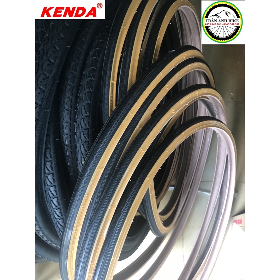 Vỏ lốp xe đạp KENDA Viền vàng K-33 630x25c,32c -  - 1 chiếc