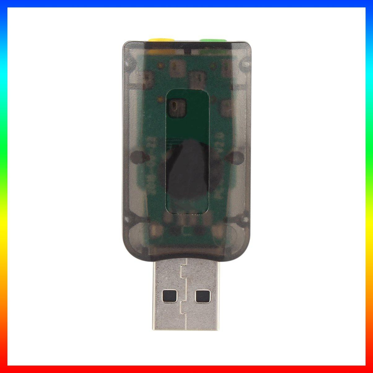 Đầu chuyển đổi cổng USB 2.0 sang mic và jack tai nghe tiện dụng