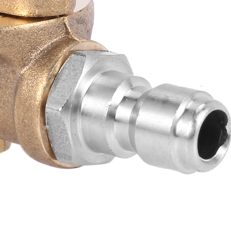 Đầu nối vòi xịt nước áp lực cứng 90 độ 4500 Psi 1/4 Inch