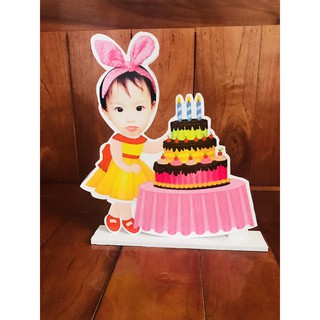 Chibi cho bé trăng trí sinh nhật