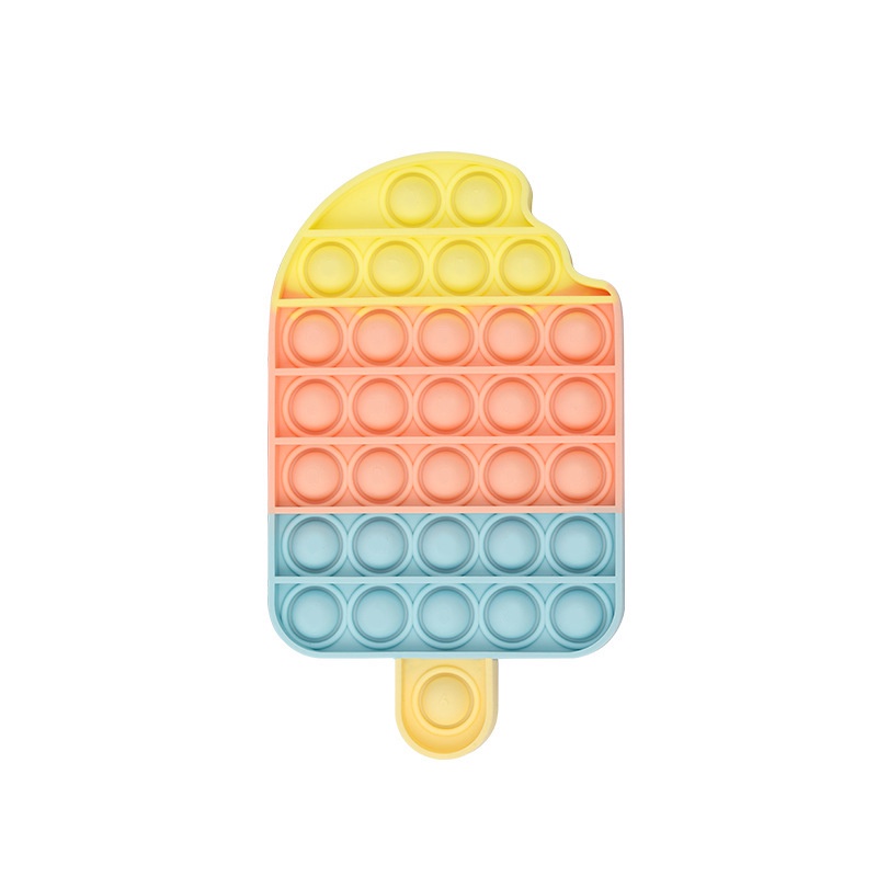 Đồ chơi bóp bong bóng để bàn màu macaron bằng silicone xinh xắn cho trẻ em