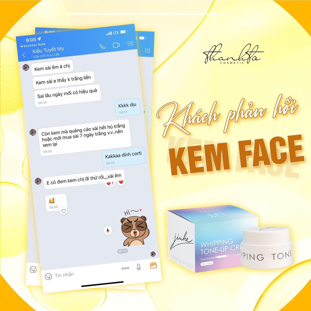 Kem Face Jiuhe Thanh Tô chính hãng - Kem dưỡng trắng da làm mờ thâm nám tàn nhang