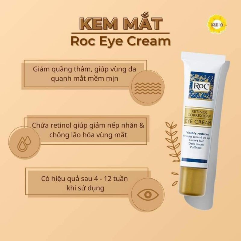 BILL ẢNH CUỐI_ CÓ SẴN KEM DƯỠNG MẮT CHỐNG LÃO HOÁ ROC RETINOL EYE CREAM | BigBuy360 - bigbuy360.vn