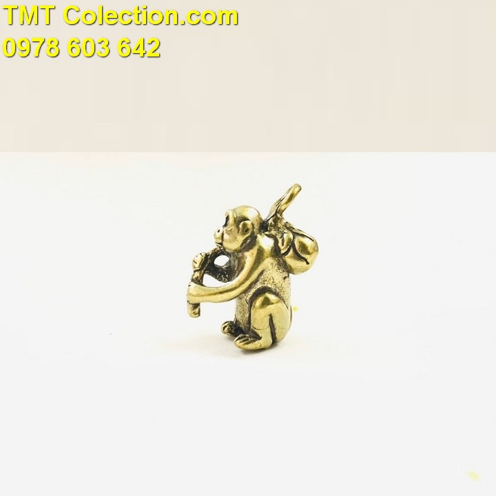 Móc Khóa Tượng Đồng Con Khỉ, chất liệu đồng - TMT Collection - SP005221