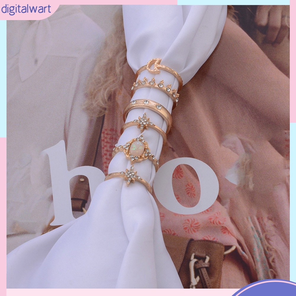 Bộ 13 nhẫn nữ nhiều kiểu dáng phong cách Bohemian độc đáo cá tính