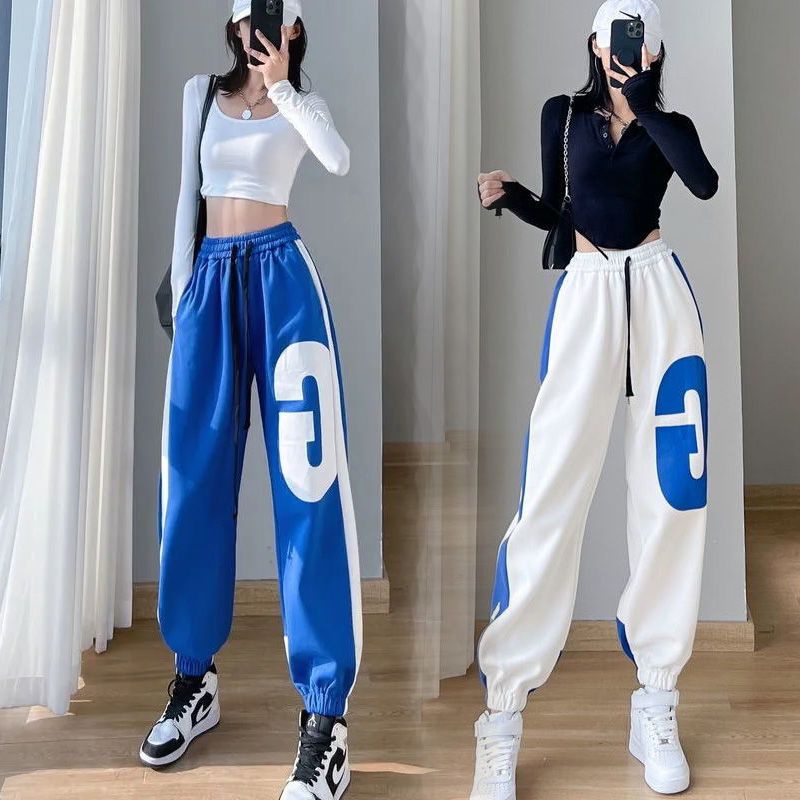 Quần Dài Thể Thao Dáng Rộng Vải Mỏng Cỡ Lớn Thời Trang Xuân Hè Cho Nữ