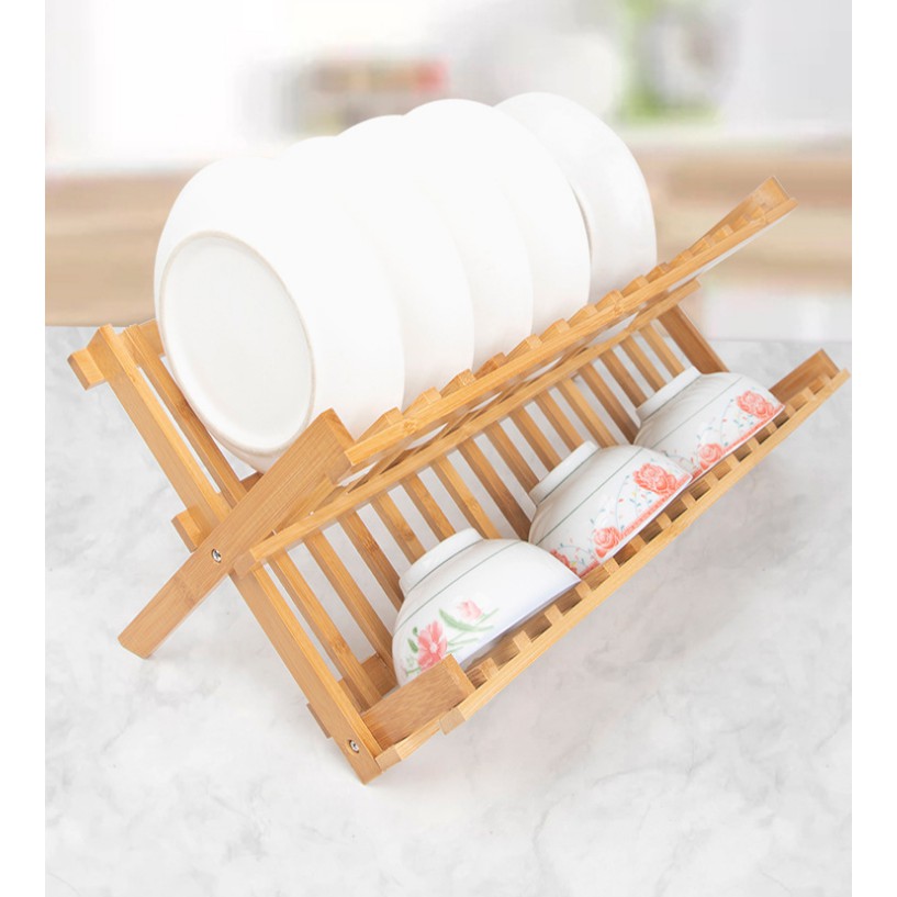 Kệ tre đựng chén bát 46.6x22x21cm