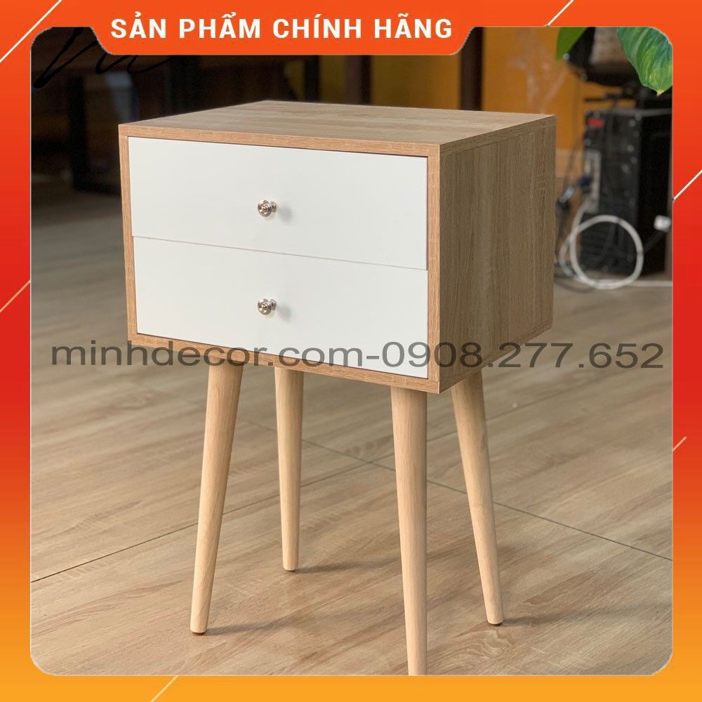 [miễn phí vận chuyển] Tab Đầu Giường_Tủ Đầu Giường_Kệ Đầu Giường, Tủ Đựng Mỹ Phẩm Bằng Gỗ 2 Tầng- Hàng Xuất Khẩu | BigBuy360 - bigbuy360.vn