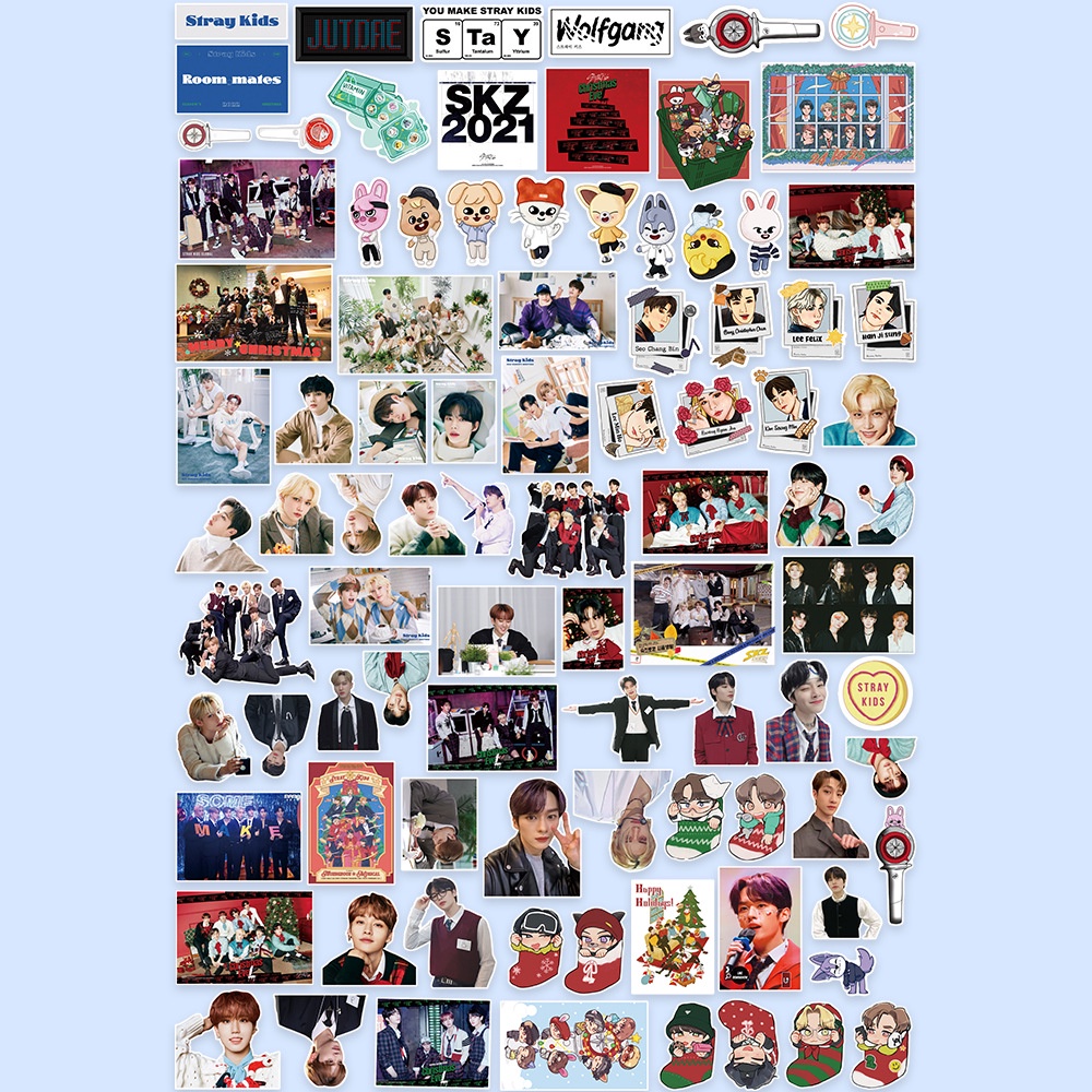 STRAY KIDS Album《Christmas EveL》Sticker STRAYKIDS No Easy Phone Luggage Tag Diy Stickers