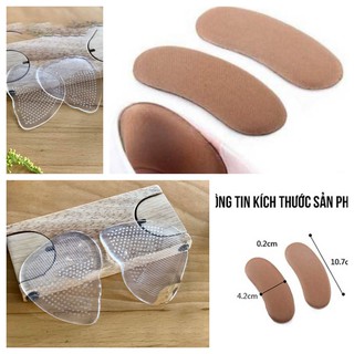 Bộ 5 cặp miếng lót gót giày và 5 cặp miếng lót mũi giày silicon cao gót 5caplgv1-5caplgs1