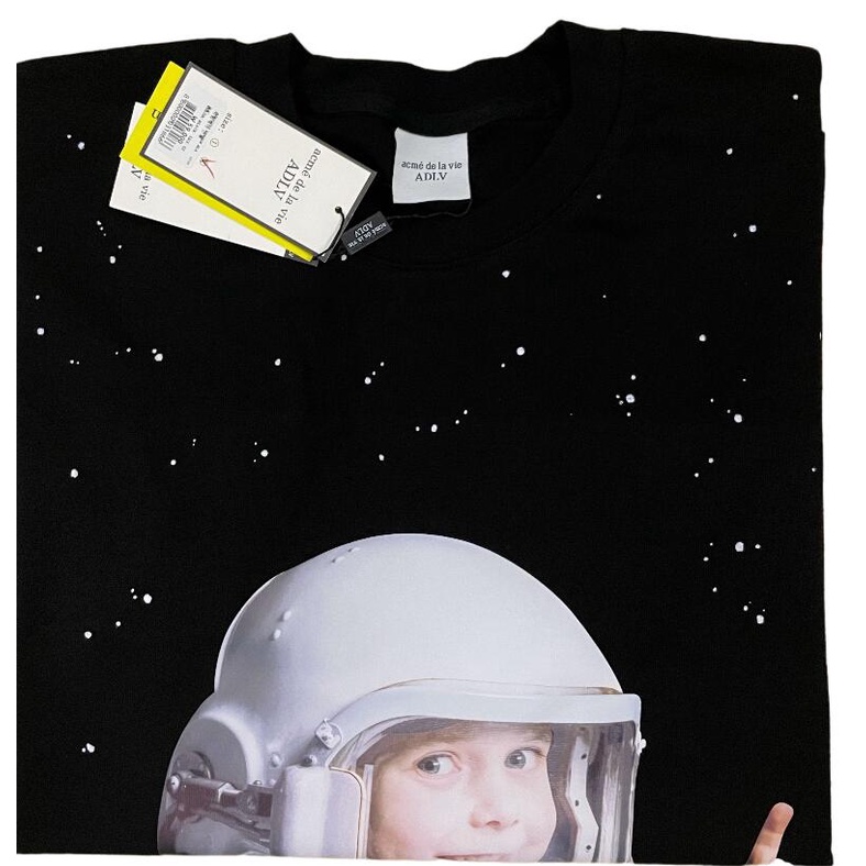 Áo thun cotton ADLV tay ngắn in hình thời trang