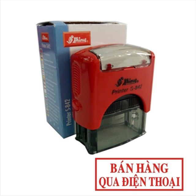 Mộc dấu Shiny 842 - Đã Thu tiền/ đã chi tiền / đã thanh toán / BH qua điện thoại