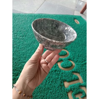 Combo 10 Chén cơm nhựa Melamine cao cấp kiểu vân đá đen (CO11VD)