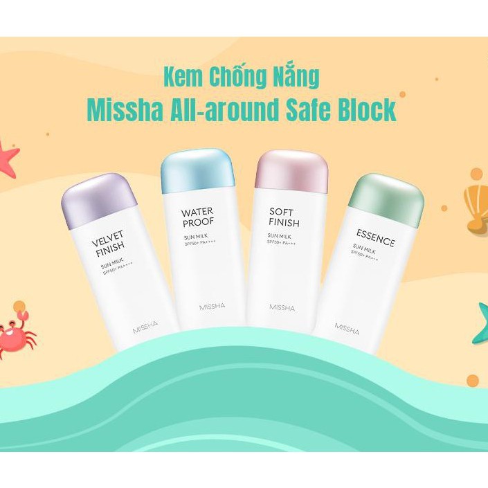 Kem Chống Nắng Missha All-Around Safe Block Sun Milk 70ml | WebRaoVat - webraovat.net.vn