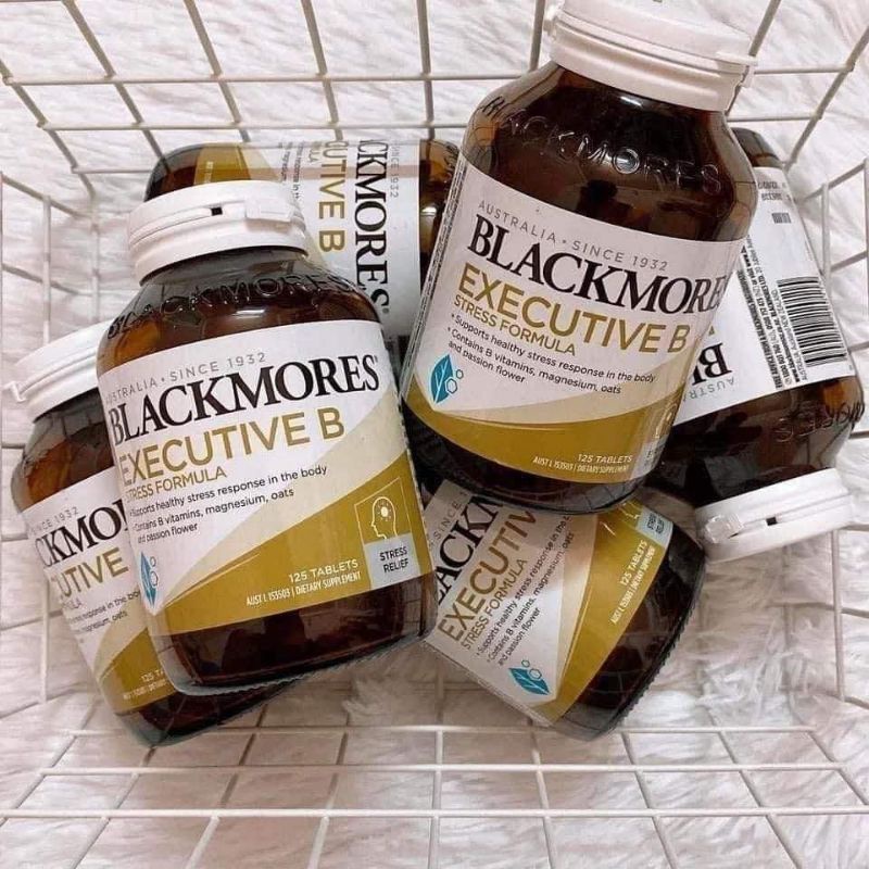 Viên Blackmores Executive B Stress Formula giảm căng thẳng mệt mỏi, mất ngủ, nhức đầu