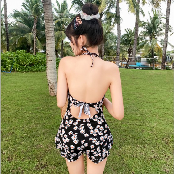 (SẴN HÀNG) Bikini một mảnh hoa cúc, bikini đi biển sexy quyến rũ (kèm áo ren) | BigBuy360 - bigbuy360.vn