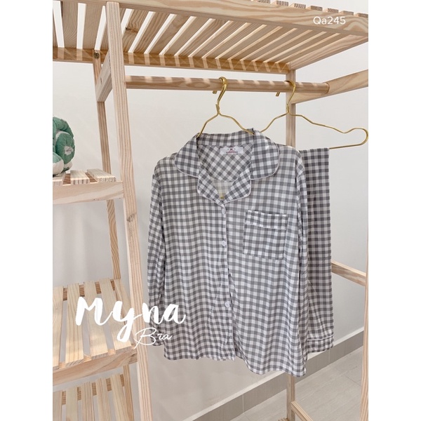 Bộ Pyjama cotton mềm mại hoạ tiết dễ thương phong cách ulzzang