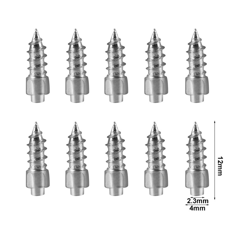 Bộ 10 Đinh Vít Chống Trượt Gắn Lốp Xe Hơi / Xe Máy / Xe Tải Chất Lượng Cao