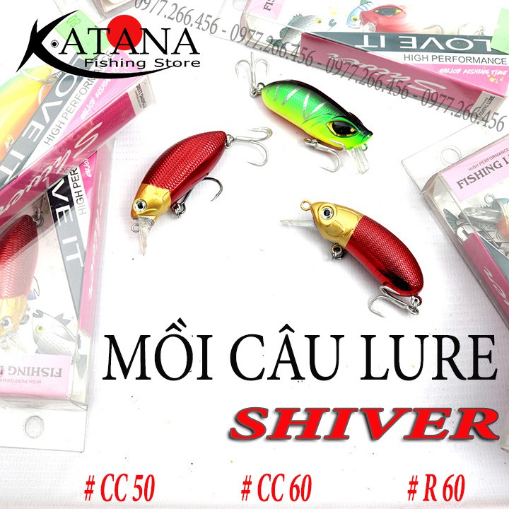 Mồi cá giả Shiver CC50 - CC60 - R60 - Made In Taiwan