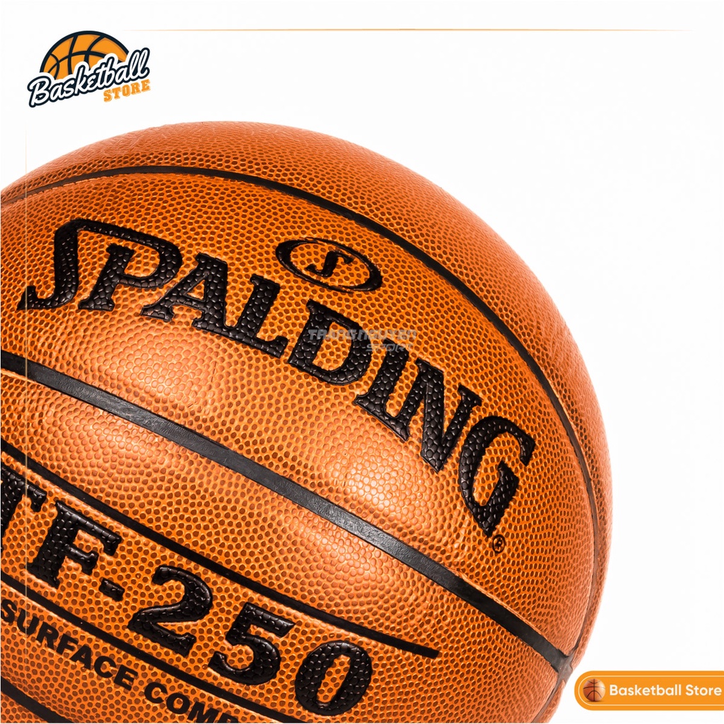 Quả Bóng Rổ Spalding TF 250 - Tặng kim và túi lưới đựng bóng