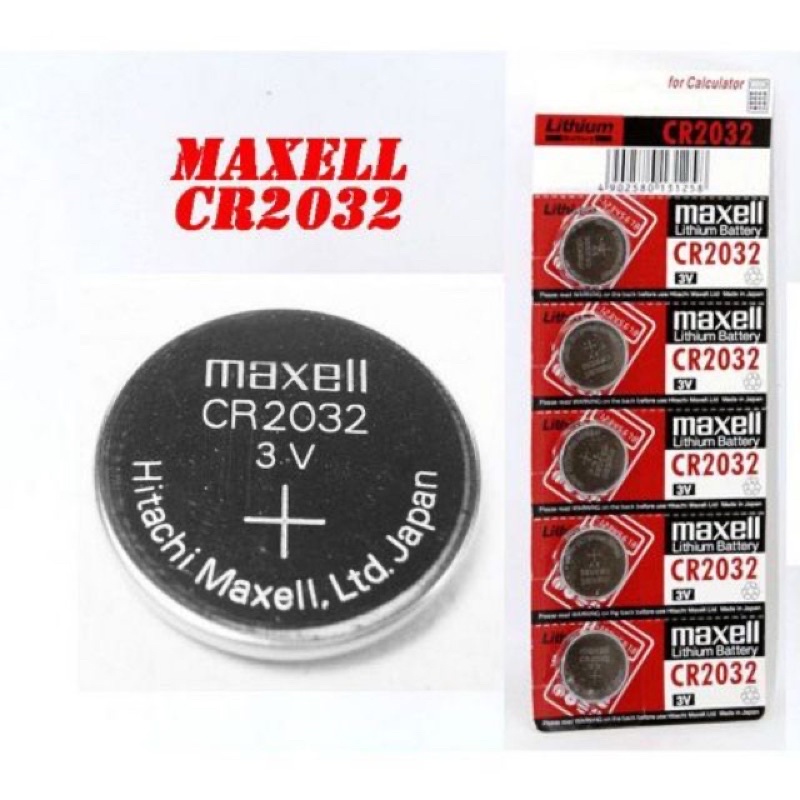 Pin Maxell CR2032 dung lượng đủ loại tốt dành thay pin remote, khóa smartkey