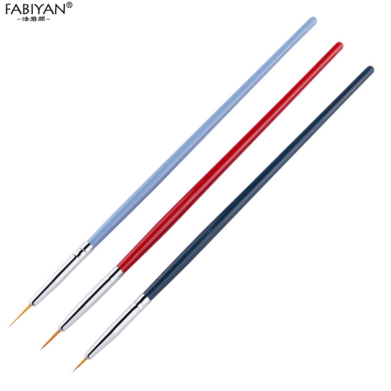 Cọ vẽ trang trí móng tay Fabiyan đầu 3D sơn gel acrylic UV chuyên dụng