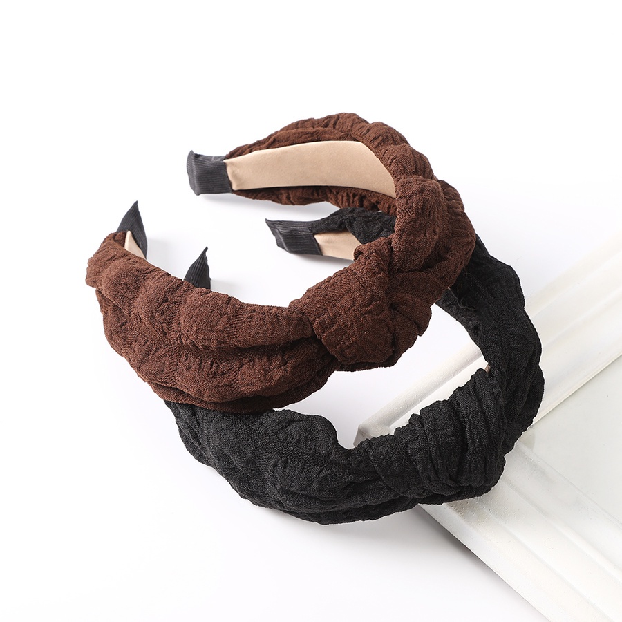 Băng Đô Cài Tóc Bản Rộng Thắt Nút Phong Cách Hàn Quốc Cho Nữ