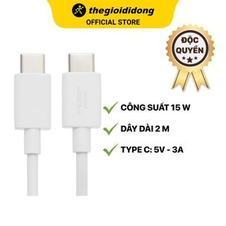Cáp type c-type c 2m mbest smxu75 trắng