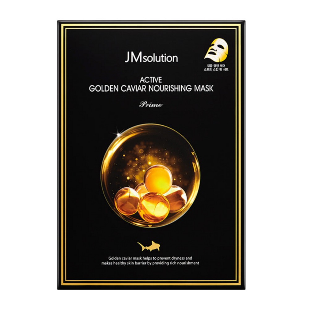 Bộ 10 Mặt Nạ Phục Hồi Trứng Cá Vàng JMsolution Active Golden Caviar Nourishing Mask