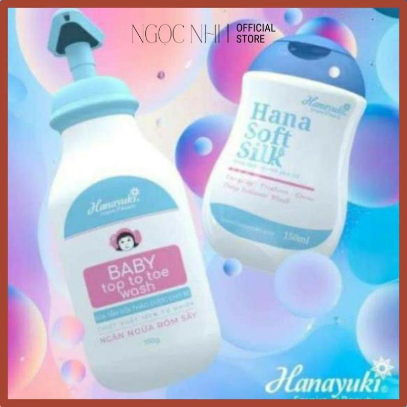 Bộ Đôi Sữa Tắm &amp; Dung Dịch Vệ Sinh Hanayuki [Chính Hãng 100%]