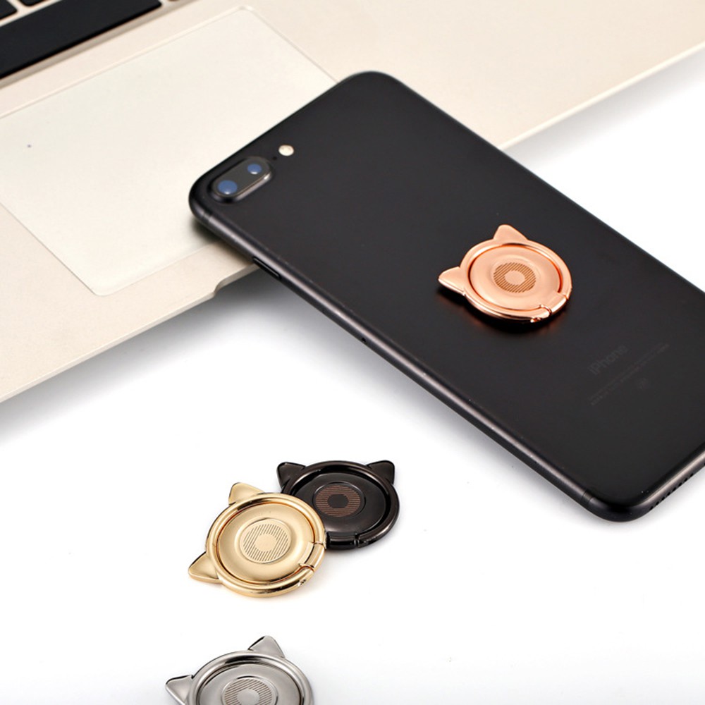 Nhẫn Móc Ngón Tay Nam Châm Xoay 360 Độ Cho Điện Thoại Iphone Samsung Xiaomi