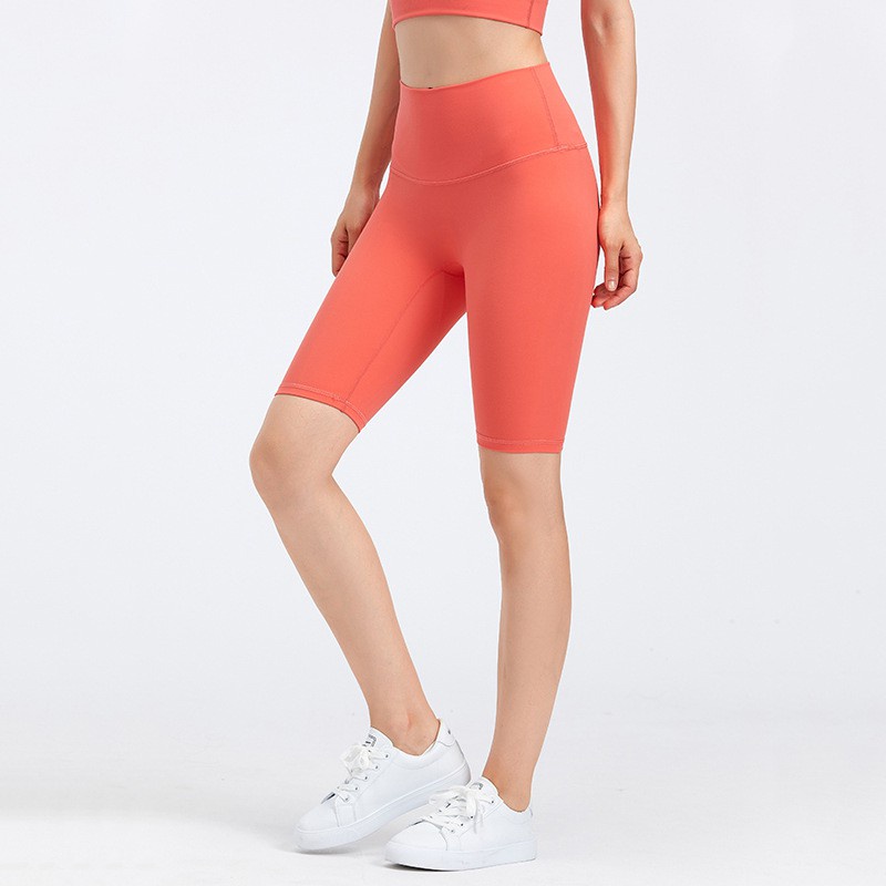Quần Legging Ngắn Lưng Cao Tập Yoga Thời Trang Cho Nữ
