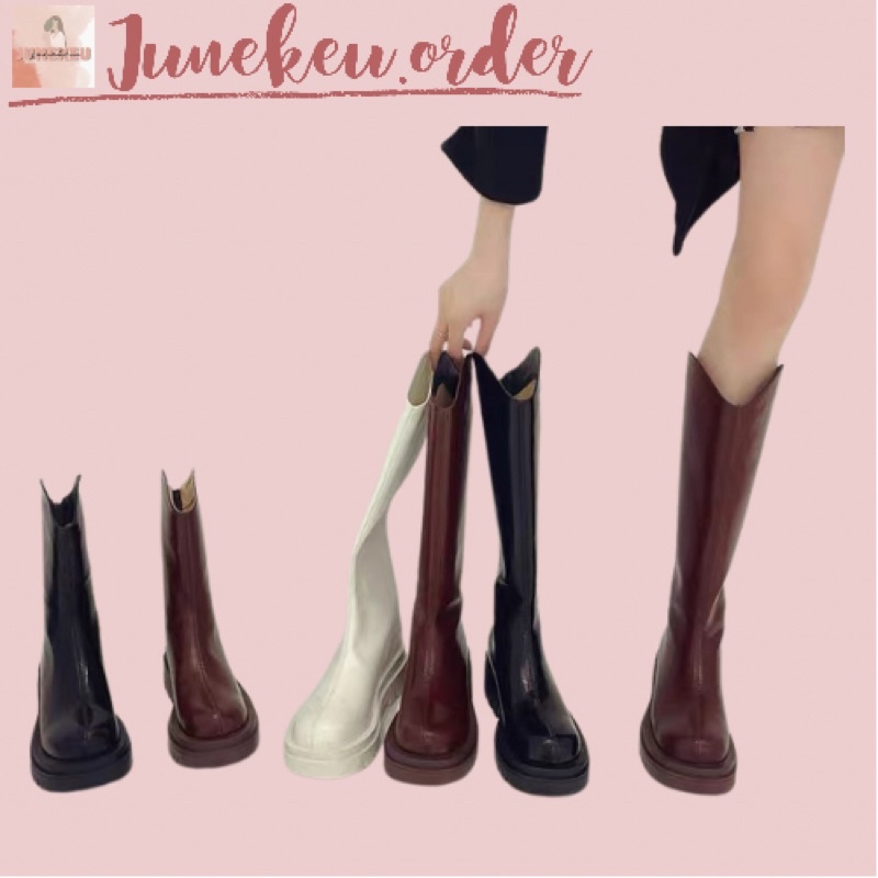 Giày Boot Đùi Bốt Nữ Cao Cổ Boots Ulzzang Đế 5CM - M266
