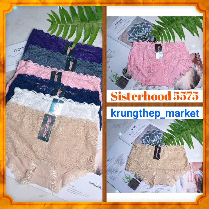 QUẦN LÓT SISTERHOOD 5575 KIỂU REN COTTON HÀNG THÁI LAN