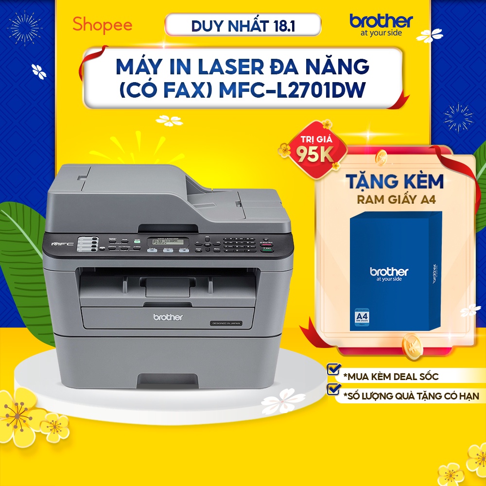 Máy in laser đa năng (có Fax) Brother MFC-L2701DW