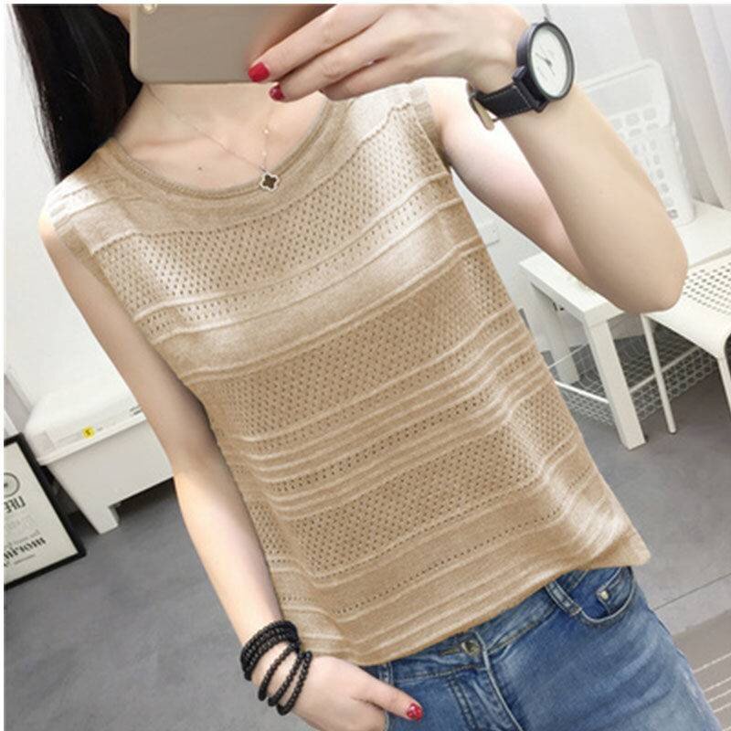 Áo Thun Không Tay Phong Cách Hàn Quốc Mới Dành Cho Nữ