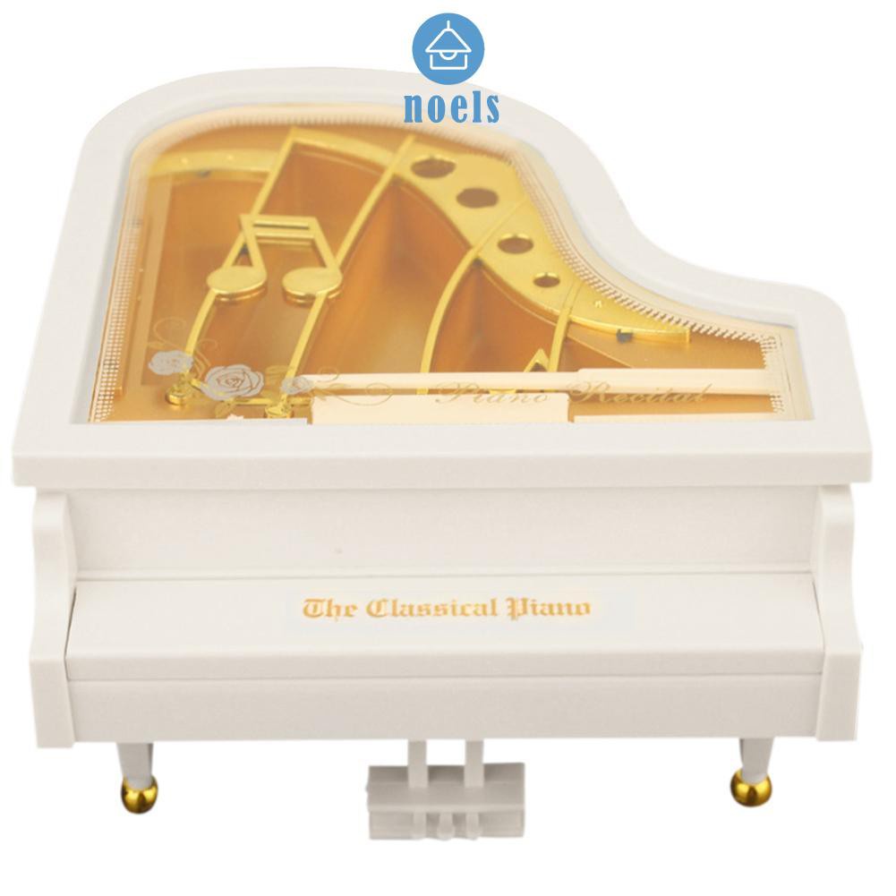 Hộp Nhạc Hình Đàn Piano Mini Bằng Kim Loại Phong Cách Cổ Điển Sáng Tạo